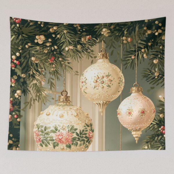 Item preview, champagne Gold Baubles Christmas – Elegant Vintage designed and sold by scicilysimonee.