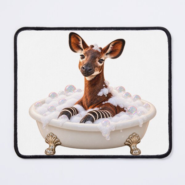 Item preview, Playful Okapi Bathtub designed and sold by Sillytoe.