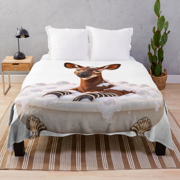 Item preview, Playful Okapi Bathtub designed and sold by Sillytoe.