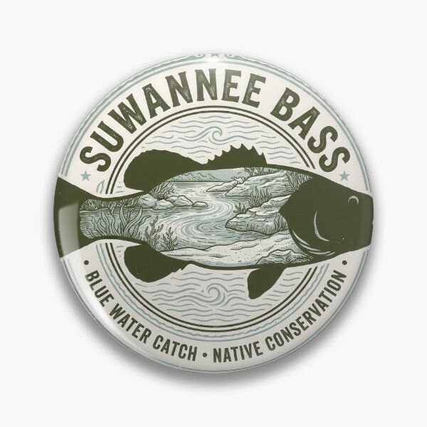 Item preview, Vintage Suwannee Bass Native Conservation Graphic designed and sold by NobleCast .