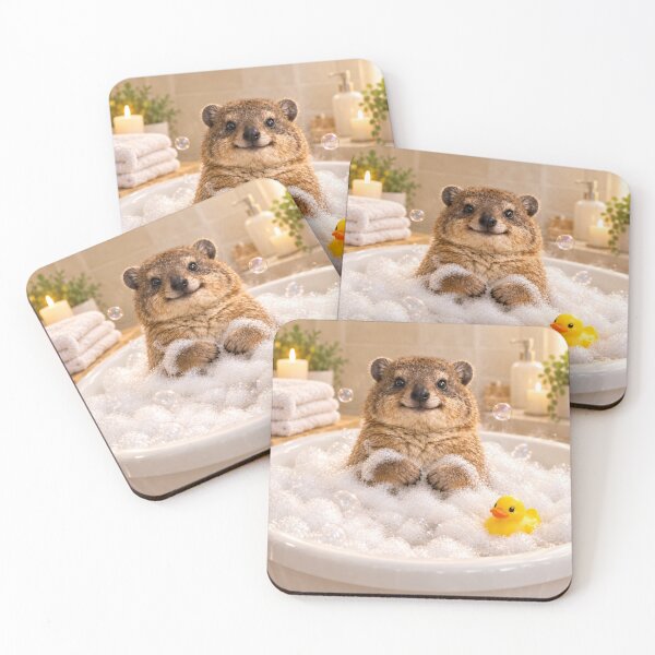 Item preview, Cozy Rock Hyrax Bubble Bath designed and sold by Sillytoe.