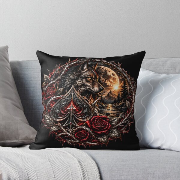Item preview, Moonlit Thorn — Gothic Wolf Crest designed and sold by The Unpromised Lens.