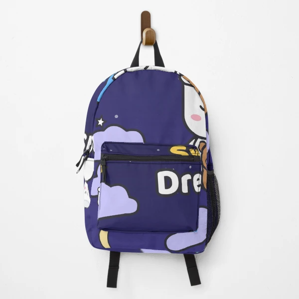 Sweet Dreams - Sleepy Marshmallow Pip with Teddy Bear and Nightcap — Backpack by BiMood