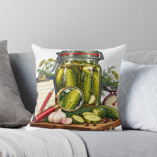 Item preview, Pickle Jar Quality Control Desk – Pickling Illustration designed and sold by Xnuery.