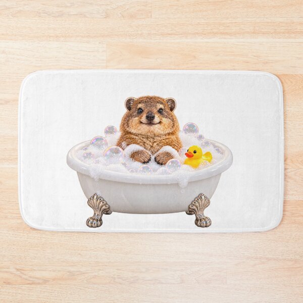 Item preview, Cheerful Rock Hyrax Bathtub designed and sold by Sillytoe.