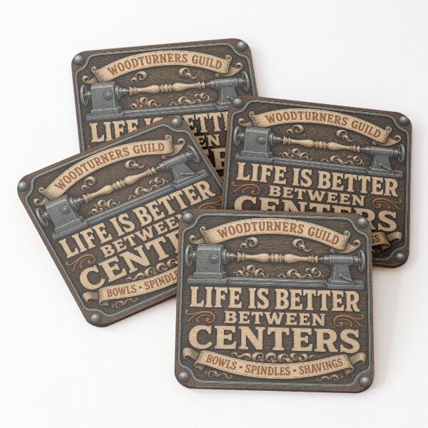 Item preview, Life Is Better Between Centers Spindle Turning designed and sold by BoosterShop.