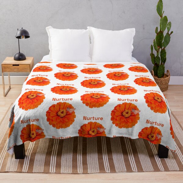 Item preview, Nurture, Orange flower with moth designed and sold by Josephine Ethereal.