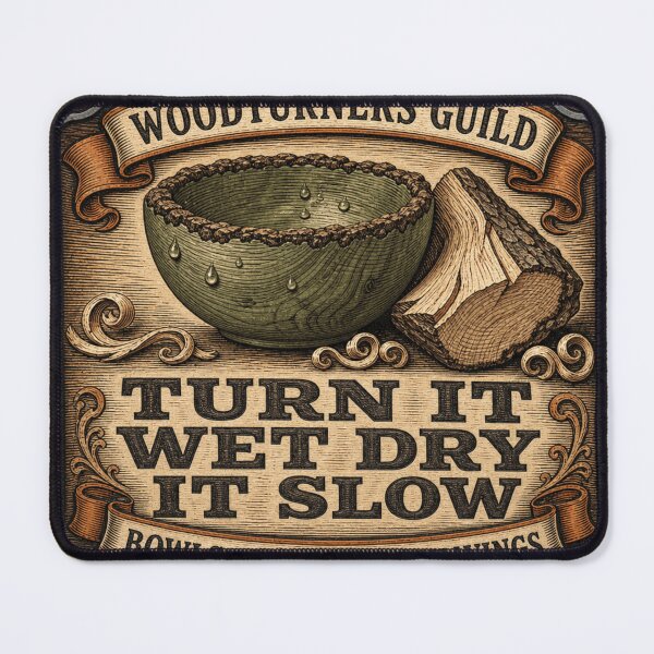 Item preview, Turn It Wet Dry It Slow Bowl Turning Green Wood designed and sold by BoosterShop.