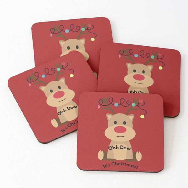 Item preview, Cute Christmas Reindeer Holiday Puns Collection designed and sold by ArtisanPrintHk.
