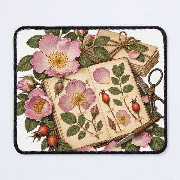 Item preview, Wild Rose Pressing Collection – Botanical Illustration Illustration designed and sold by Xnuery.