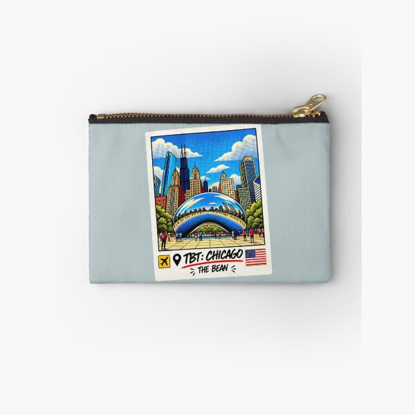 Item preview, Chicago The Bean Vintage Pop Art Travel Poster - Cloud Gate designed and sold by ByJeffro.