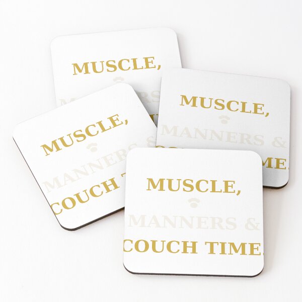 Item preview, Muscle, Manners & Couch Time — Funny Bully Shirt designed and sold by HOTTESTxTRENDS.