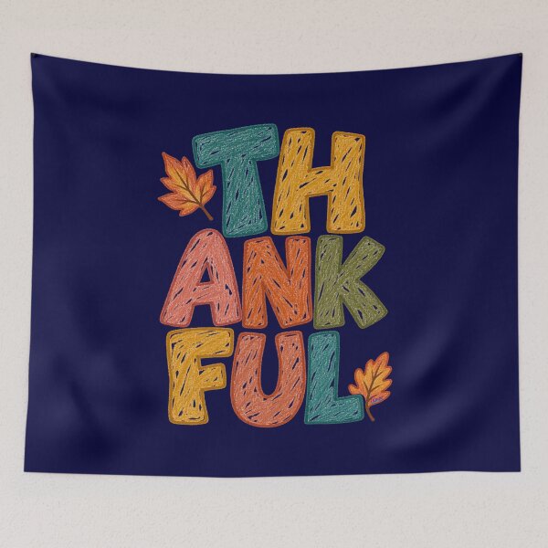 Item preview, Thankful | Crayon Lettering Hand drawn Art | Fall Vibes | Thanksgiving | Gratitude designed and sold by Made by Tamar.