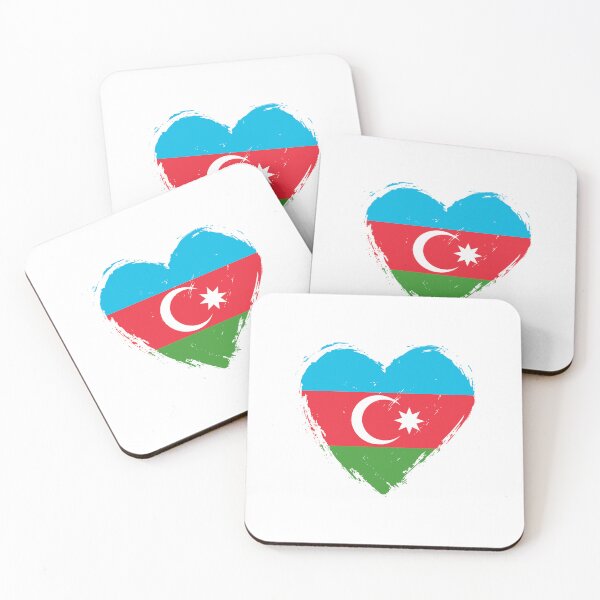 Item preview, Distressed Azerbaijan Flag Heart AZ designed and sold by shitpostee.