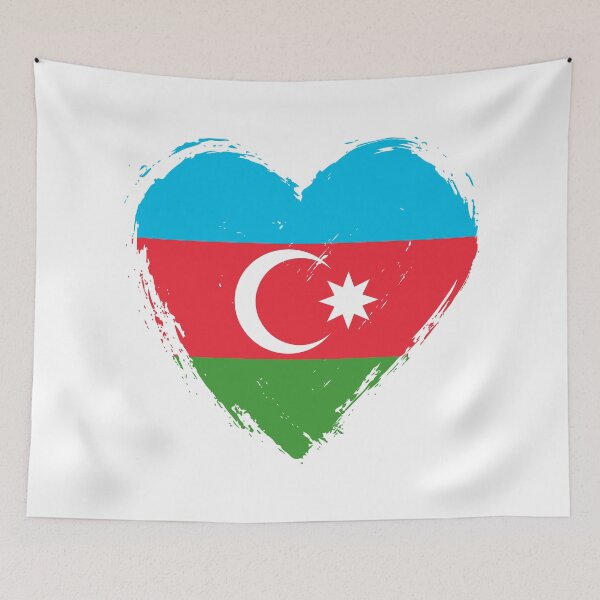 Item preview, Distressed Azerbaijan Flag Heart AZ designed and sold by shitpostee.