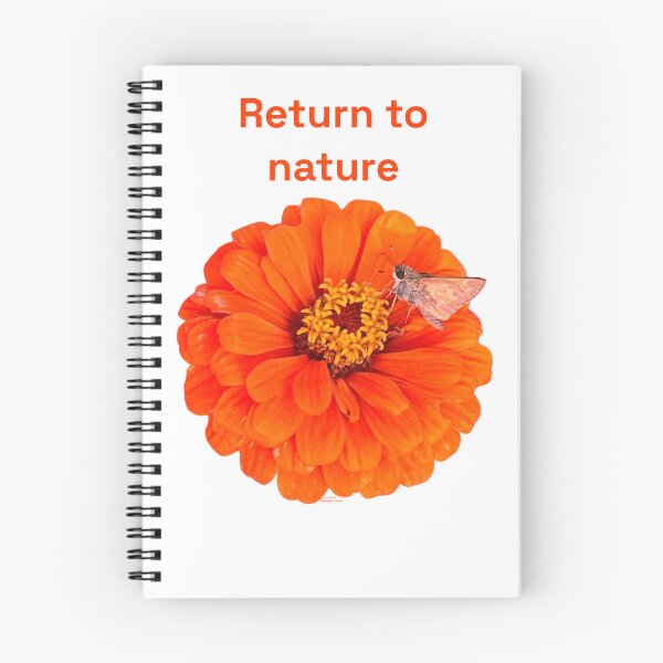 Item preview, Return to nature, Orange flower with moth designed and sold by Josephine Ethereal.