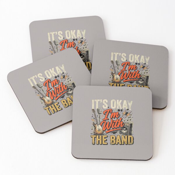 Item preview, It's Okay I'm With The Band Distressed Text-43 designed and sold by BrysenWeiner.