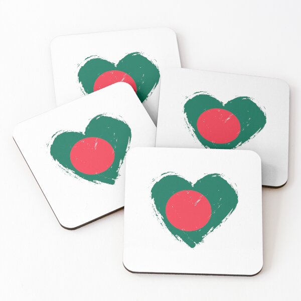 Item preview, Distressed Bangladesh Flag Heart BD designed and sold by shitpostee.