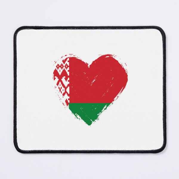 Item preview, Distressed Belarus Flag Heart BY designed and sold by shitpostee.