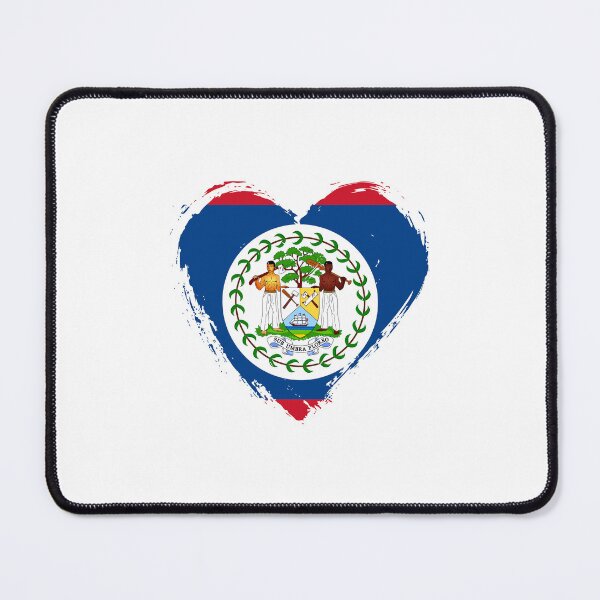 Item preview, Distressed Belize Flag Heart BZ designed and sold by shitpostee.