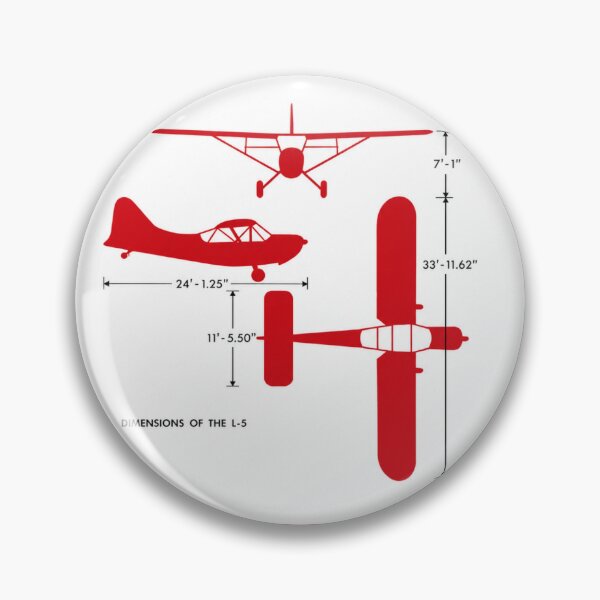 Item preview, dimensions of the L-5 stinson tailwheel designed and sold by PilotandPlane.