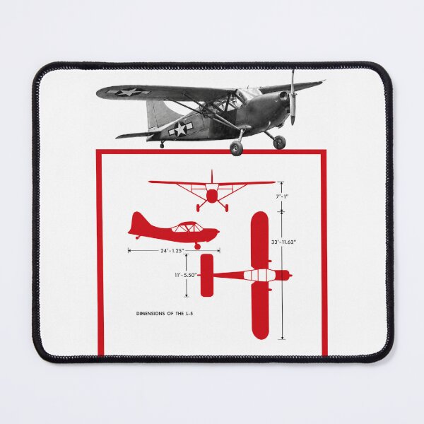 Item preview, dimensions of the L-5 stinson tailwheel designed and sold by PilotandPlane.