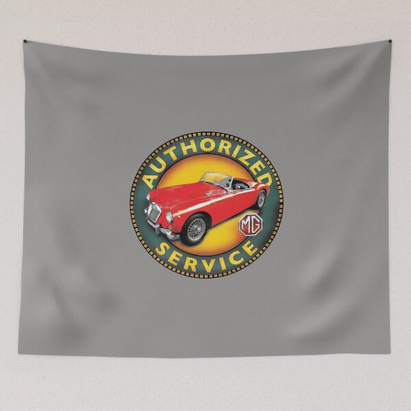 Item preview, MG Authorized Service Vintage Car Garage-13 designed and sold by AmyiahMatias.