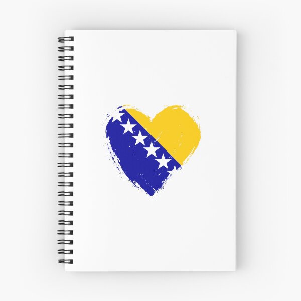 Item preview, Distressed Bosnia And Herzegovina Flag Heart BA designed and sold by shitpostee.