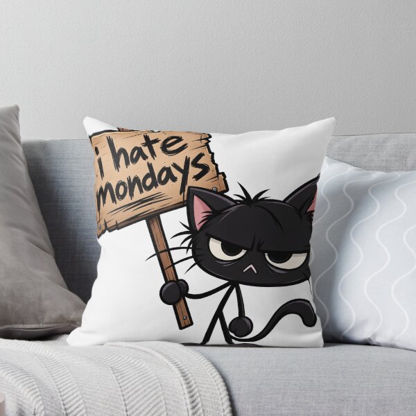 Item preview, I hate Mondays, kitty. designed and sold by QuixalArts.