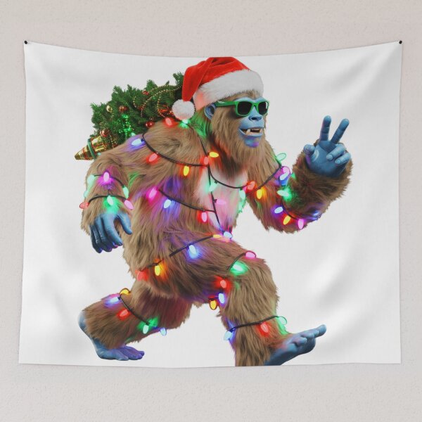 Item preview, Big Foot Funny Santa Claus Wearing Christmas Lights designed and sold by DEC02.