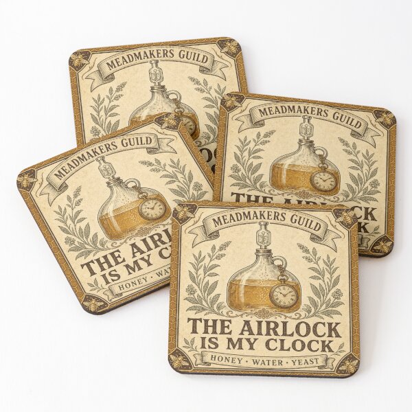 Item preview, The Airlock Is My Clock Meadmaker Gift designed and sold by BoosterShop.