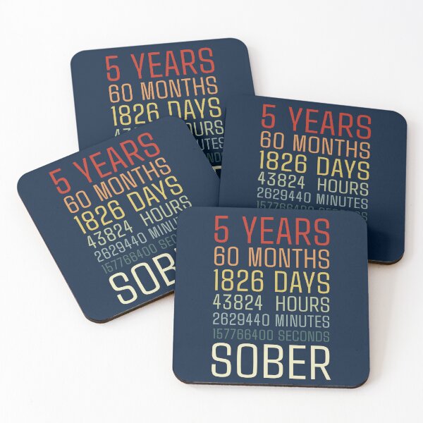 Item preview, 5 Years Sober Sobriety Celebration designed and sold by NosandEdgy.