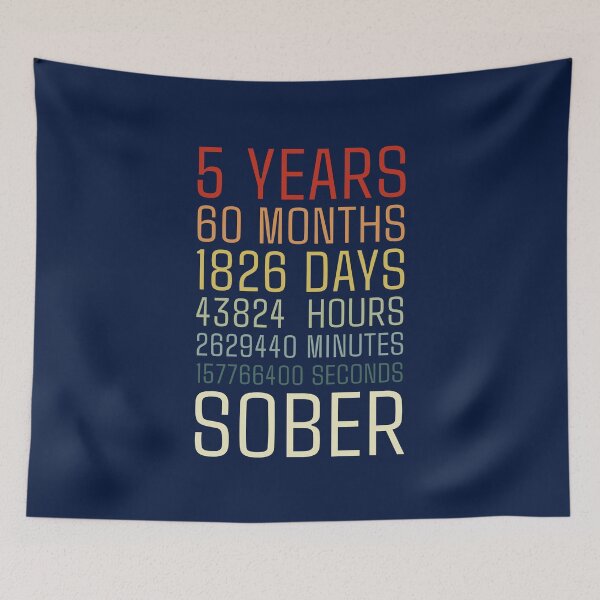 Item preview, 5 Years Sober Sobriety Celebration designed and sold by NosandEdgy.