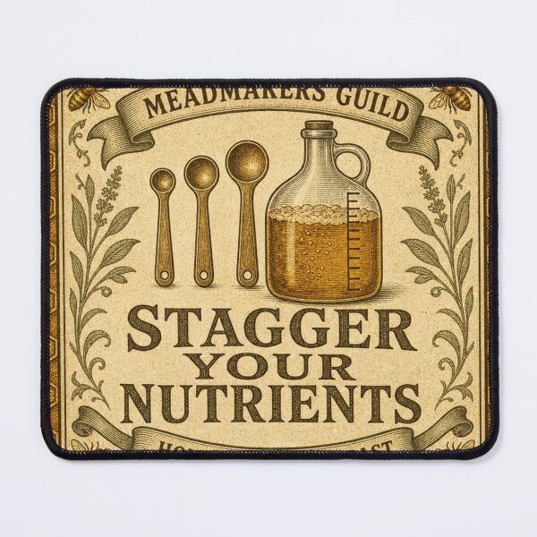 Item preview, Stagger Your Nutrients Homebrew Mead Science designed and sold by BoosterShop.
