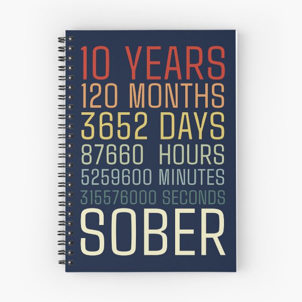 Item preview, 10 Years Sober Sobriety Milestone designed and sold by NosandEdgy.