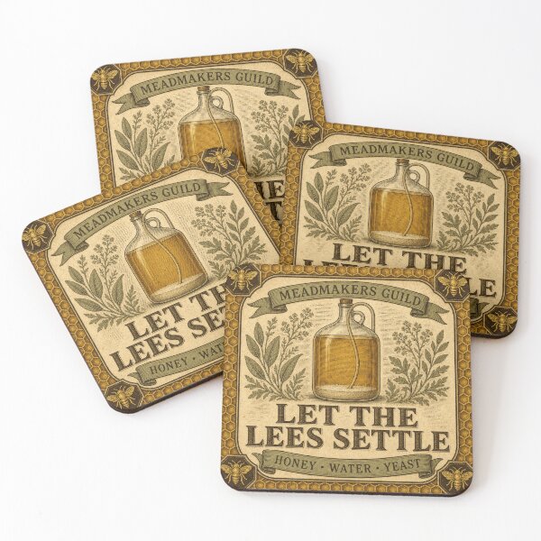 Item preview, Let The Lees Settle Mead Brewer Badge designed and sold by BoosterShop.