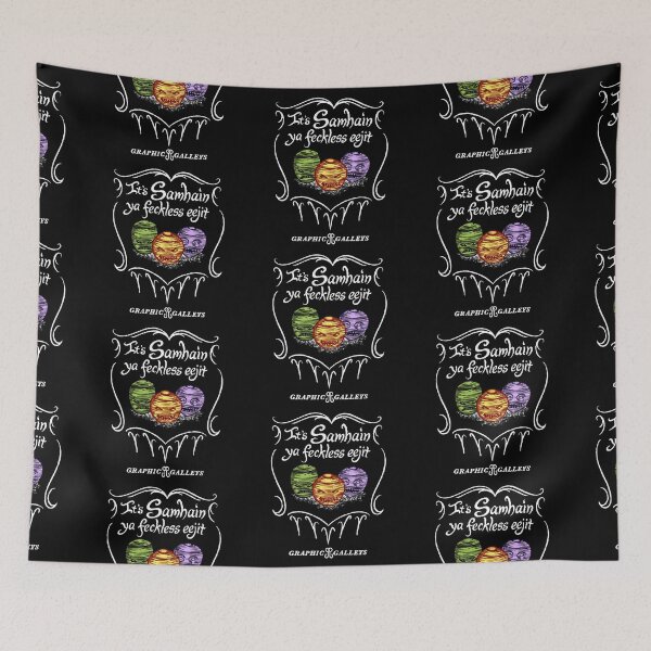 Item preview, It's Samhain ya feckless eejit (Witch Colors) designed and sold by Graphic-Galleys.