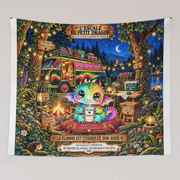 Item preview, The Little Dragon's Stopover designed and sold by sirmarleyart.