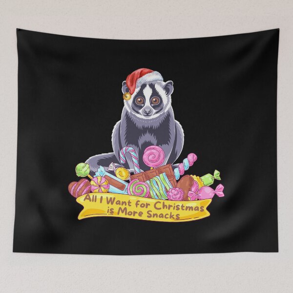 Item preview, Slow Loris Christmas Shirt Animal Lovers All I Want More Snacks Holiday Gift designed and sold by E20STUDIO.