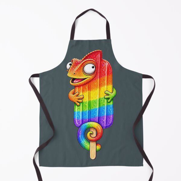 Item preview, Rainbow Popsicle Chameleon designed and sold by prettykaler.