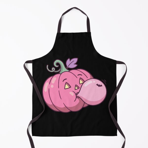 Item preview, Cute Pink Pumpkin Bubble Gum Halloween Illustration designed and sold by JoseloRochaArt.