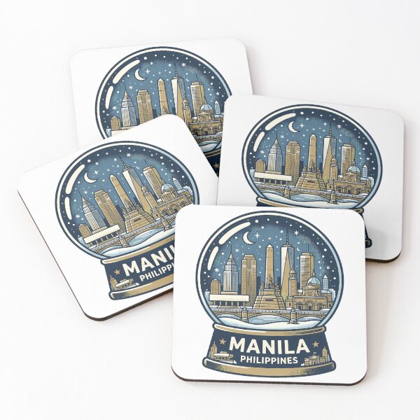 Item preview, Vintage Manila Snow Globe Travel Badge designed and sold by k3rstman1.