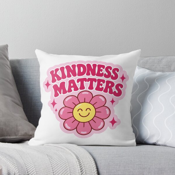 Item preview, Kindness Matters Cute Pink Flower Smiley Emoji Design designed and sold by FemmePod.