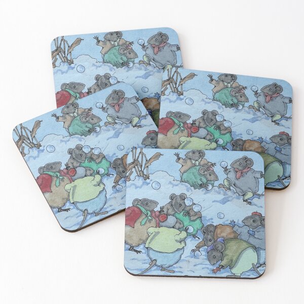 Item preview, Mice Snowball Fight - Astrid  designed and sold by Ian-M-Stevens.
