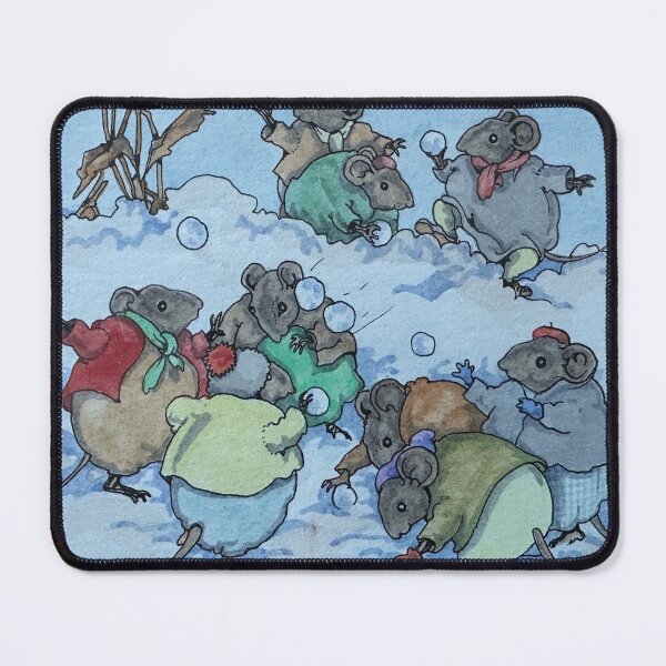 Item preview, Mice Snowball Fight - Astrid designed and sold by Ian-M-Stevens.