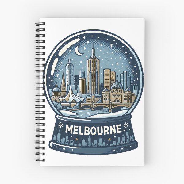 Item preview, Vintage Melbourne Snow Globe Travel Badge designed and sold by k3rstman1.