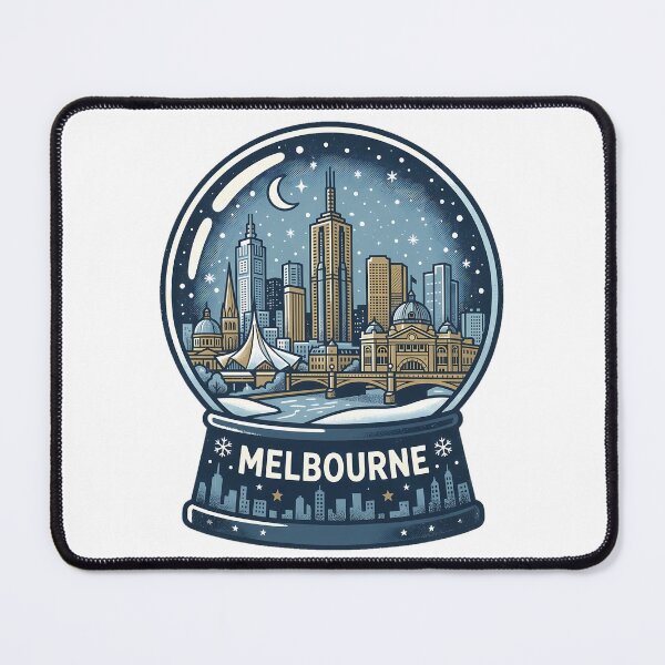 Item preview, Vintage Melbourne Snow Globe Travel Badge designed and sold by k3rstman1.