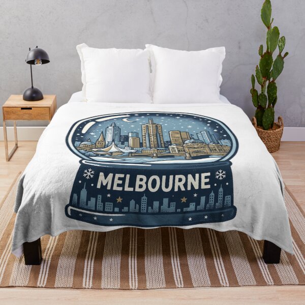 Item preview, Vintage Melbourne Snow Globe Travel Badge designed and sold by k3rstman1.