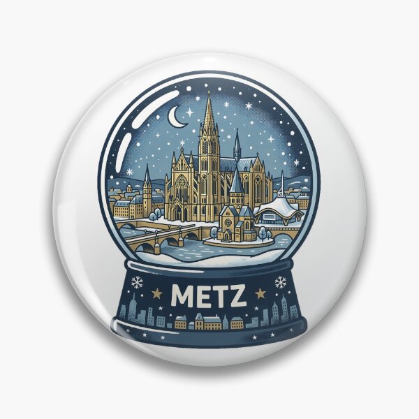 Item preview, Vintage Metz Snow Globe Travel Badge designed and sold by k3rstman1.