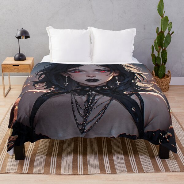 Item preview, Hot Halloween Anime Babe Goth Mommy Waifu Woman designed and sold by Your New Fixation.